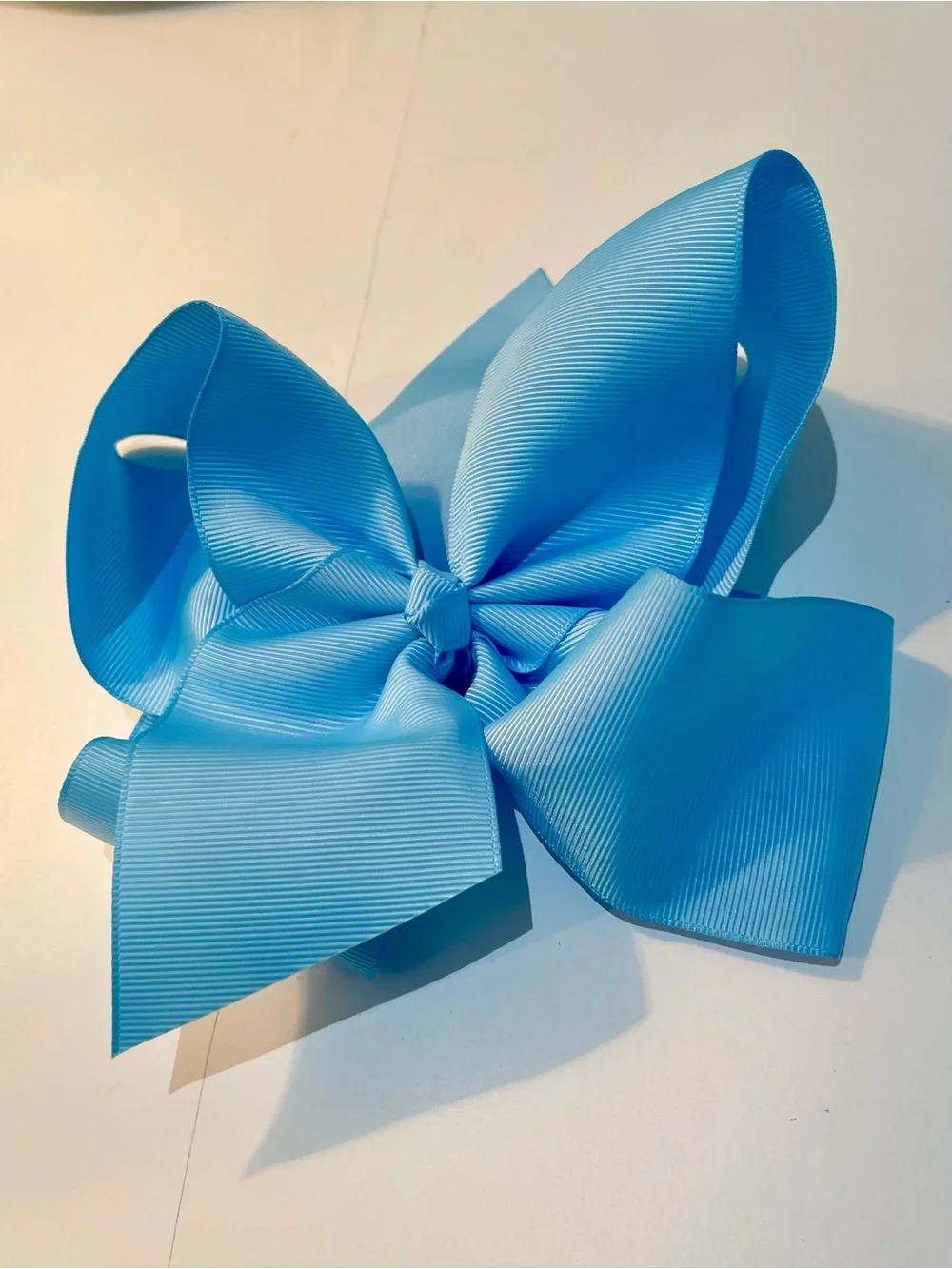 Bundle of 4 hair bows- blue, teal/aquamarine, Easter/peers